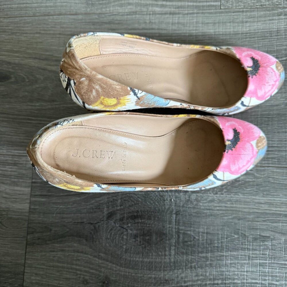 J Crew Collection Studded Floral Etta Pumps High Heels Limited Edition Sz 7.5 - Picture 5 of 7